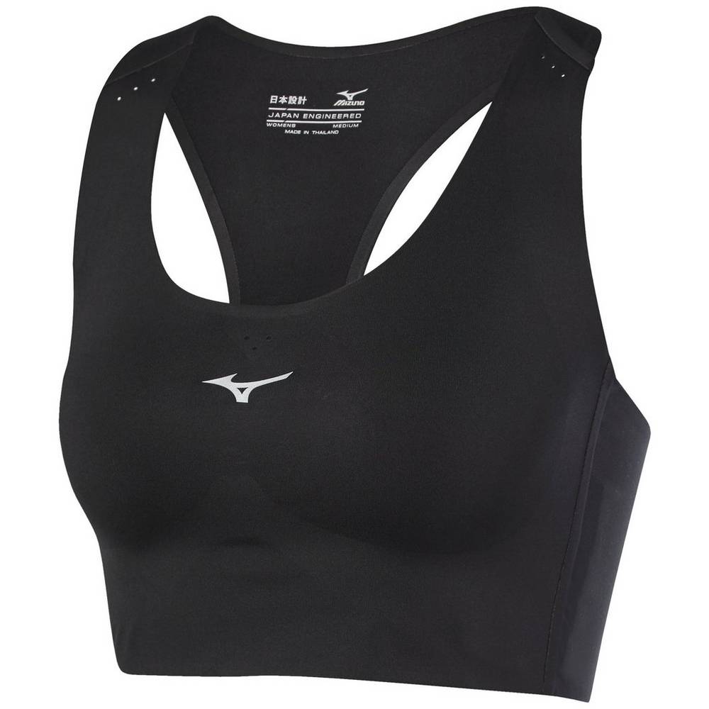 Sutiãs de Desporto Mizuno Aero Crop - Mulher - Pretas - TDHXQ8514